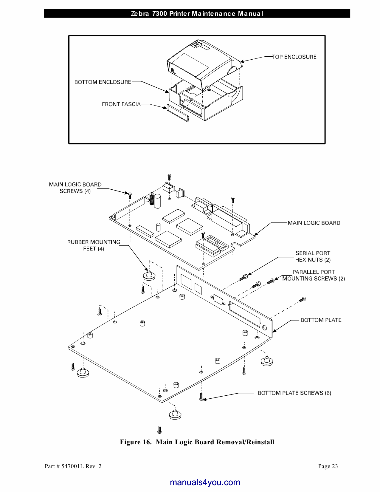 Zebra Label T300 Maintenance Service Manual-3